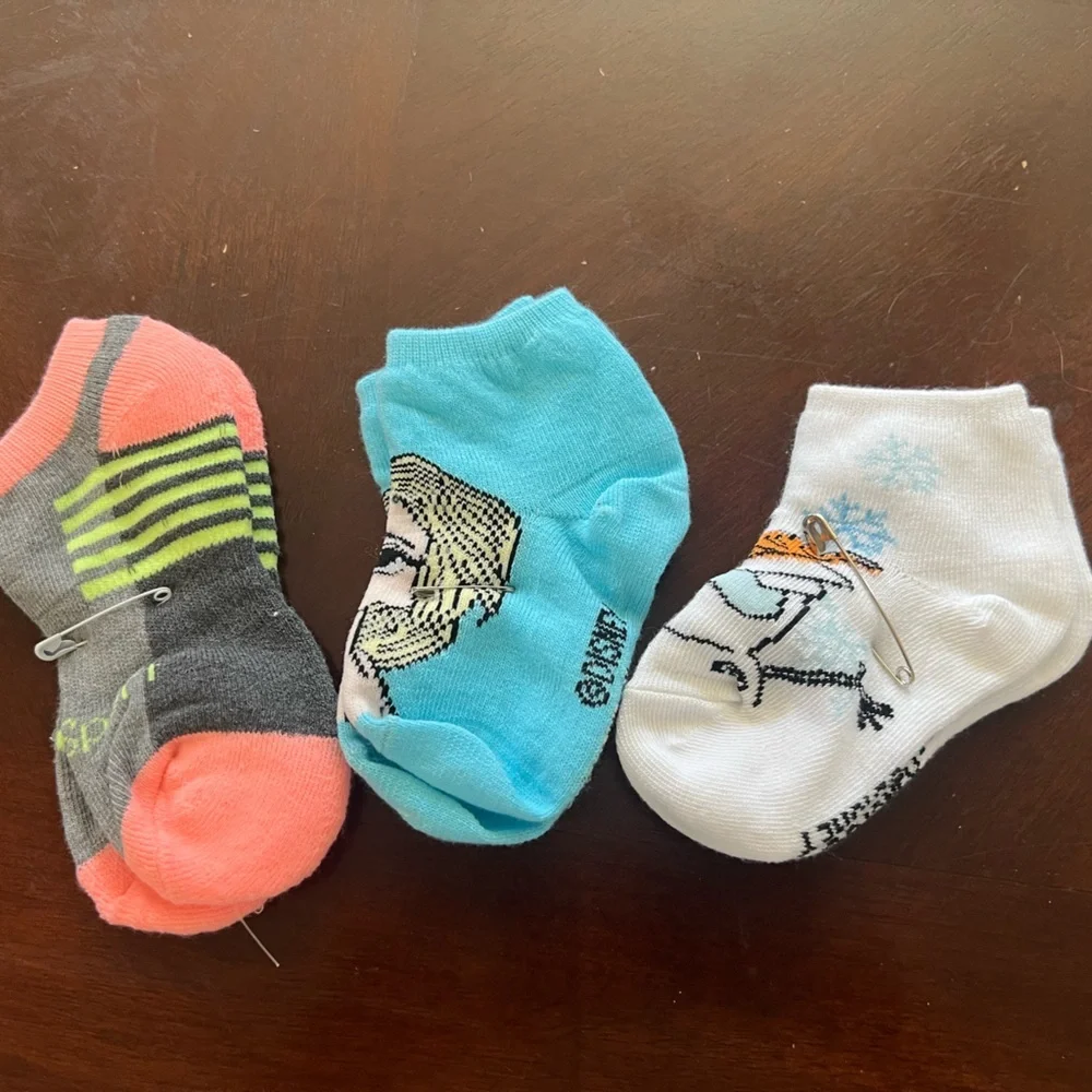 Justice Gray and Blue Ankle Socks Set